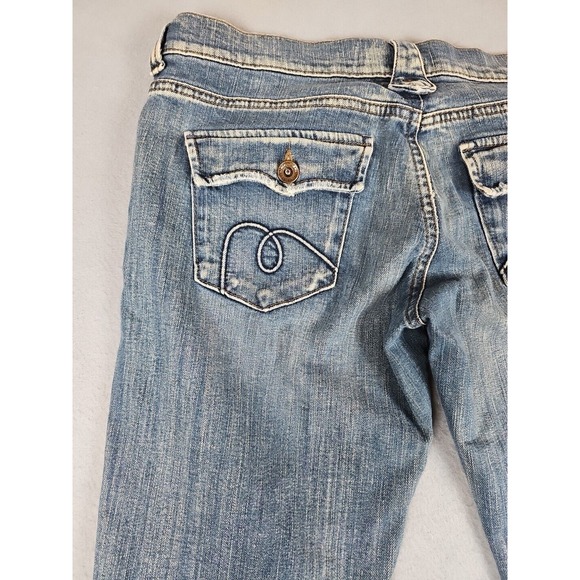 MAVI Women's Size 32 x 32 Flap Coin Pocket Pant Denim Blue Flared Jeans - Picture 10 of 14